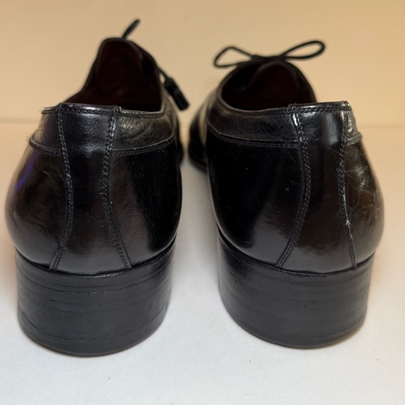 Black Beltrami Leather Men\'s Dress Shoes Size 10.5 main image 13